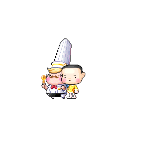 을 사용한 메이플스토리 메애기 코디