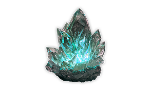 Frozen Gas Crystal